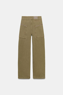 Z1975 MID-WAIST CARGO JEANS WITH ZIPS - Zara фото 19