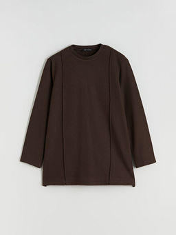 Bisiklet Yaka Kad?n Sweatshirt Tunik