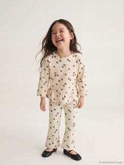 Beli Lastikli K?z ?ocuk Tayt Pantolon