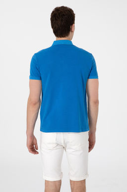 Erkek Slim Fit Polo Yaka Kobalt Y_kamal_ Basic Ti__rt Sepette S_rpriz _ndirim - U.s. polo assn фото 5