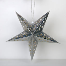 Новогоднее ёлочное украшение звезда с гирляндой «Космическое небо», 45×45 см, модель G-12