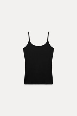 POLYAMIDE SLIM STRAP T-SHIRT - Zara фото 19