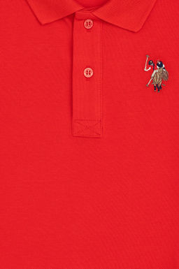 Красная базовая футболка для мальчика - U.s. polo assn фото 10
