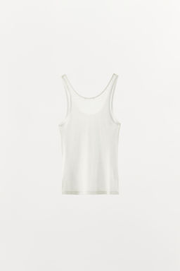 CAMISETA B?SICA TIRANTES / Blanco - Zara фото 4