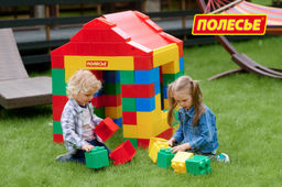 Конструктор строительный Дом, 134 элемента - Полесье фото 8