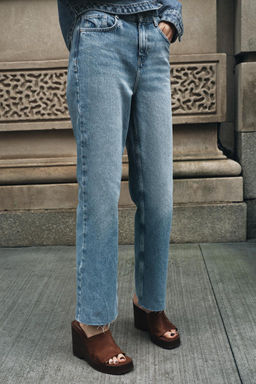 JEANS Z.02 STRAIGHT ANKLE HIGH-WAIST - Zara фото 11
