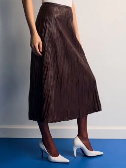 Плиссированная юбка миди / Zarina