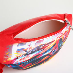 Сумка поясная детская на молнии, красная