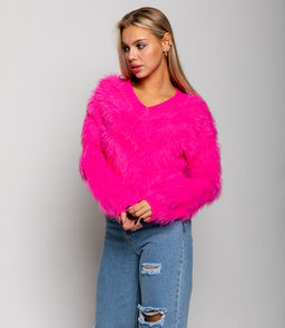 Свитер #КТ629 (1), фуксия - Dommod фото 2