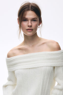 Jersey off-the-shoulder - H&m фото 2