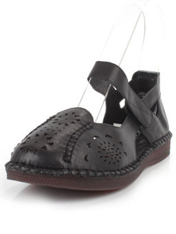 08-5008-1 BLACK Босоножки женские (натуральная кожа)