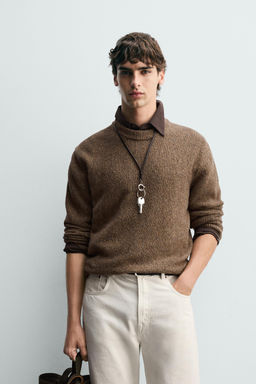 WOOL BLEND BUTTON-UP JUMPER - Zara фото 2