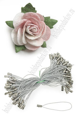 Шнур для брелоков 58 мм (100 шт) SF-7450, серый №9