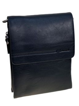 Сумка мужская из натуральной кожи, цвет черный