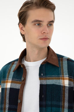 Мужская темно-зеленая рубашка с длинным рукавом Неожиданная скидка в корзине - U.s. polo assn фото 2