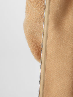 Толстовка женская бежевая на молнии с капюшоном - Mark formelle фото 6