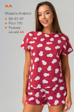 Женская новогодняя пижама с шортами Happyfox - Happy fox фото 4
