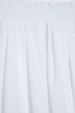 TRENDYOLMILLA Beyaz Klos Maxi Beli Lastikli Dokuma Etek TWOSS25ET00017 фото 16