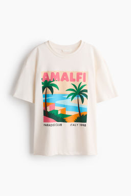 Camiseta estampada de algod?n