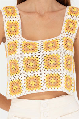 U. S. Polo Assn Женский кремовый свитер с v-образным вырезом - U.s. polo assn фото 6