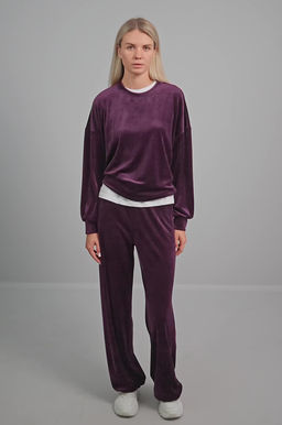 Женский велюровый костюм оверсайз Happyfox