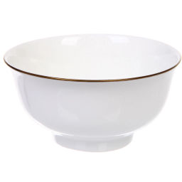 Салатник фарфоровый "White magic Gold" 13*6,5см