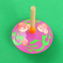 Каталка-волчок, с росписью, МИКС