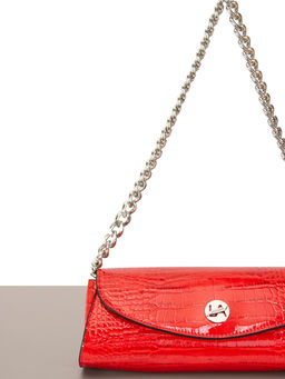 LACCOMA сумка J0117-красный эко кожа хлопок  фото 5