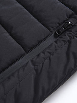 Куртка мужская стёганая с капюшоном с графеновой подкладкой черного цвета 9625_1Ch