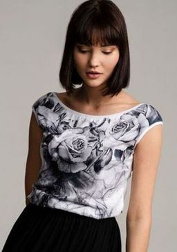 Футболка с вырезом Лодочка 36.2.11 *