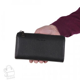 Клатч мужской кожаный 118-2H black Heanbag