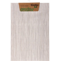 Цена за 3 шт. Салфетка на стол 30*45см "Строчка" плетеная, серая