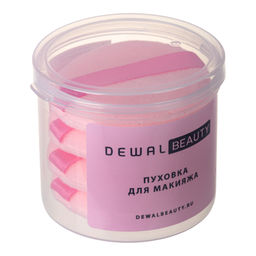 Пуховка для макияжа, розовая, 4шт. DEWAL BEAUTY SS-1272
