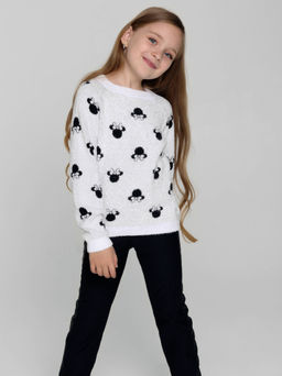 CONTE Джемпер для девочки 19С-43СП classic white-black