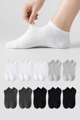 Trendyolmilla Cok Renkli 10lu Paket Soket Boy Orme Corap TEDAW25CO00001 фото 2