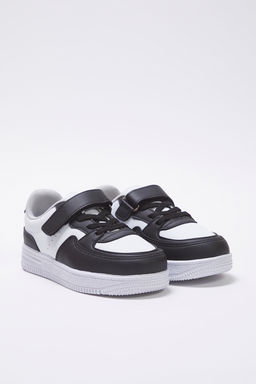 Trendyol Shoes Beyaz Renk Bloklu C?rt Bantl? Ve Bagc?kl? Erkek Cocuk Kids Spor Ayakkab? TAKSS25SN00042 - Trendyolmilla фото 2