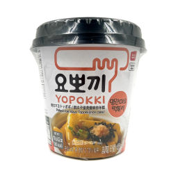 Токпокки с соусом из икры минтая и майонеза (стакан) Pollock Roe Mayo Topokki Yopokki, Корея, 118 г АкцияРаспродажа