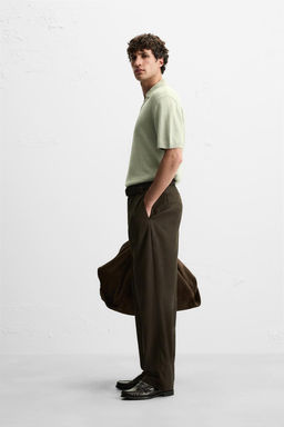 TEXTURED KNIT POLO SHIRT - Zara фото 9