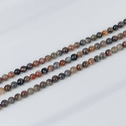 Бусины для украшений из Лунного и Солнечного камня (54 бусины) 38 см