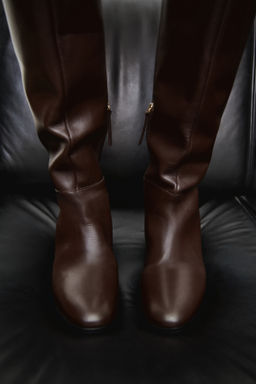 Botas de piel a la rodilla - H&m фото 6
