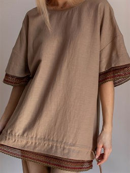 блузка лен 50%, хлопок 50% - Волтри фото 4