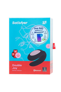 Многофункциональный стимулятор для пар Satisfyer Partner Double Joy, силикон, чёрный, 18 см. фото 11
