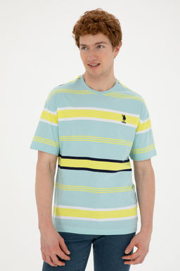 Футболка мужская U.S. Polo Assn. мятная хлопок фото 3