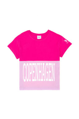 Футболка цвета фуксии для девочек