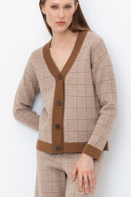 ЕВ 30191/ш/бежевый кардиган жен