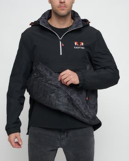 Куртка-анорак спортивная мужская цвета хаки 88629Kh - Wonderrman фото 12