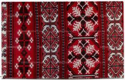 Открытка Е.С.Барсукова Снежинка. Декоративный ручник. Лен,хлопчатобумажная нить и мулине.