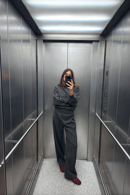 STRAIGHT PLUSH TROUSERS - Zara фото 8