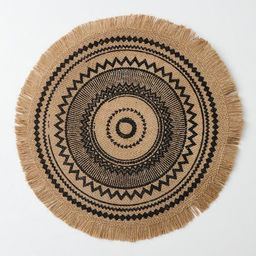 Цена за 10 шт. Салфетка сервировочная Африка, d=35 см, цвет чёрный - Simaland фото 2