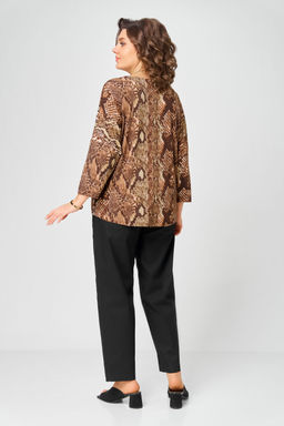 Джемпер Bliss 9402 коричневый, змея